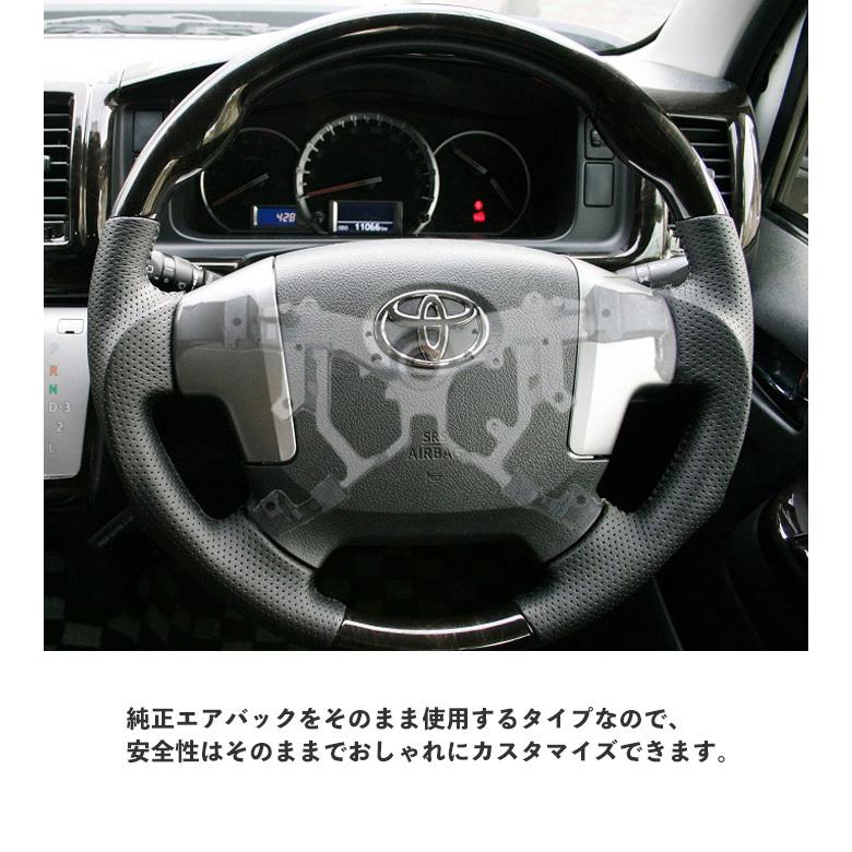 エブリイバン DA17V D型 ステアリング ハンドル ガングリップ 黒木目調 H27.2〜 | エブリイワゴン | 06