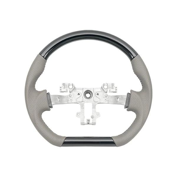 エブリイバン DA17V D型 ステアリング ハンドル ガングリップ ピアノブラック H27.2〜  交換タイプ パンチングレザー ワゴン | エブリイワゴン | 01