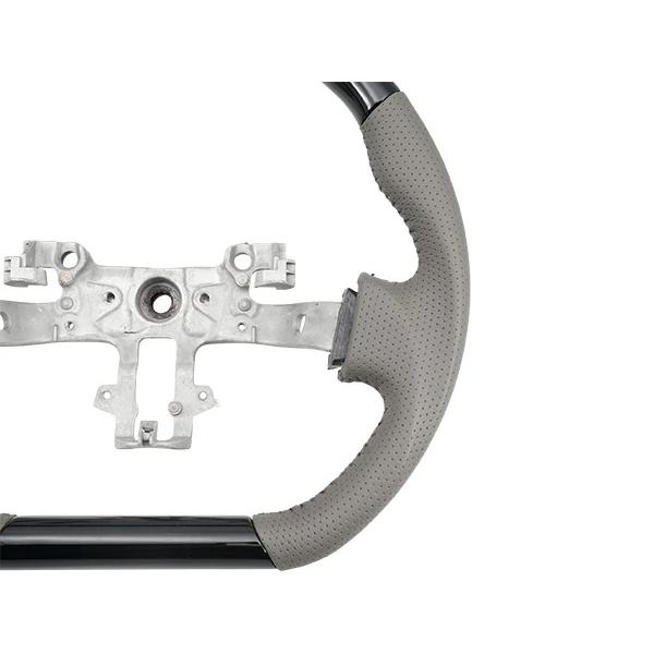 エブリイバン DA17V D型 ステアリング ハンドル ガングリップ ピアノブラック H27.2〜  交換タイプ パンチングレザー ワゴン | エブリイワゴン | 02