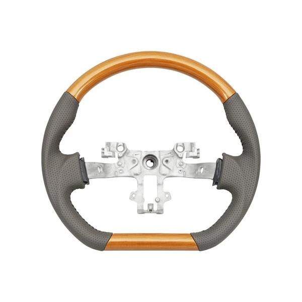 エブリイバン DA17V D型 ステアリング ハンドル ガングリップ ユーカリ茶木目調 H27.2〜 交換 木目調 ワゴン レザー | エブリイワゴン | 01