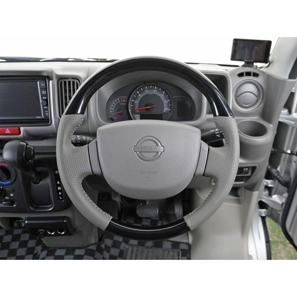 エブリィバン DA17V ハンドル ステアリング スタンダード スズキ レザー 黒木目調 ピアノブラック ユーカリ茶木目調 内装 3種類 | エブリイワゴン | 11