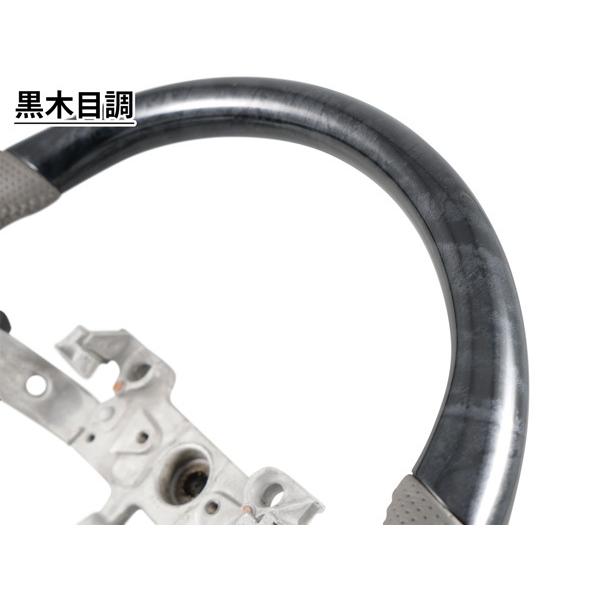 エブリィバン DA17V ハンドル ステアリング スタンダード スズキ レザー 黒木目調 ピアノブラック ユーカリ茶木目調 内装 3種類 | エブリイワゴン | 02
