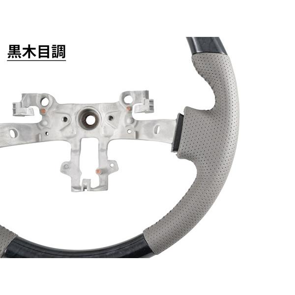 エブリィバン DA17V ハンドル ステアリング スタンダード スズキ レザー 黒木目調 ピアノブラック ユーカリ茶木目調 内装 3種類 | エブリイワゴン | 03