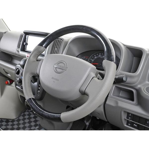 エブリィバン DA17V ハンドル ステアリング スタンダード スズキ レザー 黒木目調 ピアノブラック ユーカリ茶木目調 内装 3種類 | エブリイワゴン | 06