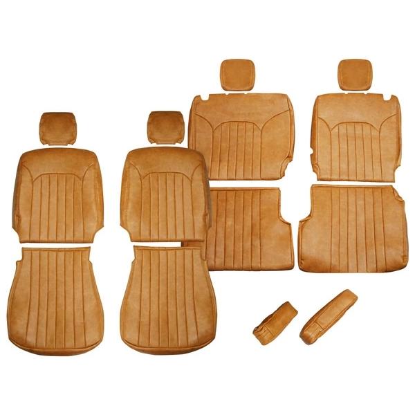 エブリイバン DA17V JOIN / JOINターボ用 ヴィンテージ ブラウン レザー シートカバー 1557 内装 ヘッドレスト分離型 | スズキ | 02