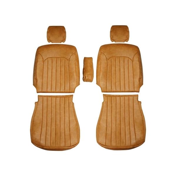 エブリイバン DA17V JOIN / JOINターボ用 ヴィンテージ ブラウン レザー シートカバー 1557 内装 ヘッドレスト分離型 | スズキ | 03