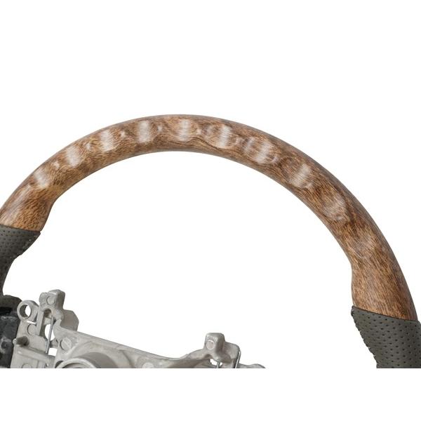 エブリイワゴン DA17W ナチュラルウッド調 ハンドル ステアリング スタンダード ガングリップ 木目調 レザー スズキ 専用設計 | エブリイワゴン | 10