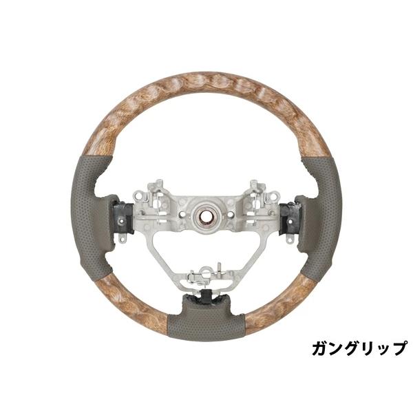 エブリイワゴン DA17W ナチュラルウッド調 ハンドル ステアリング スタンダード ガングリップ 木目調 レザー スズキ 専用設計 | エブリイワゴン | 08