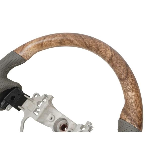 エブリイワゴン DA17W ナチュラルウッド調 ハンドル ステアリング スタンダード ガングリップ 木目調 レザー スズキ 専用設計 | エブリイワゴン | 09