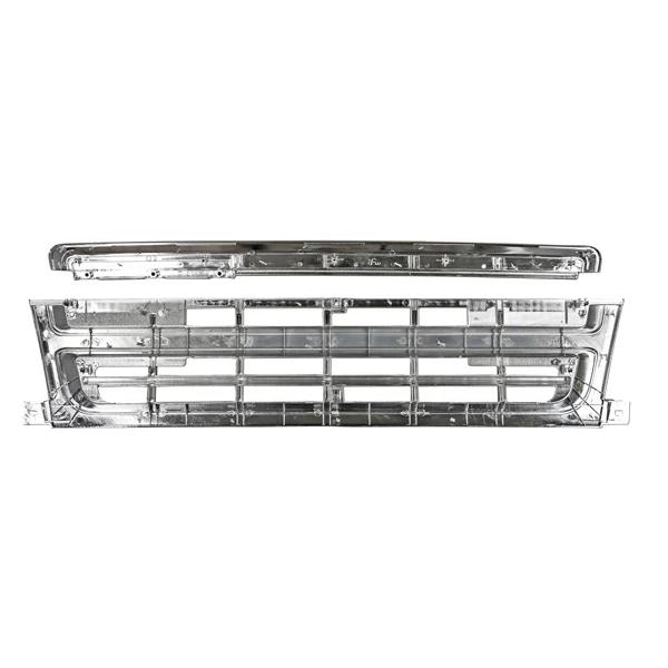 ニューファイター 標準ボディ メッキグリル アッパーグリル ロアグリル セット H11.4〜H17.10 | 三菱ふそう | 02