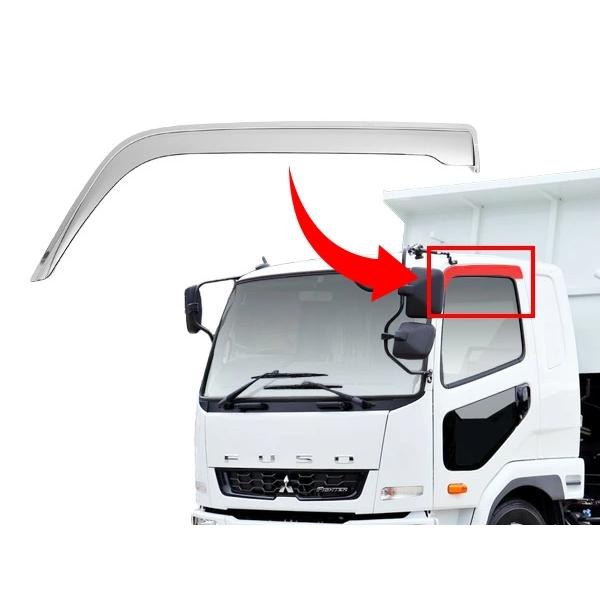 フルコンファイター NEWファイター ベストワンファイター メッキドアバイザー 左右セット 三菱ふそう | 三菱ふそう | 07