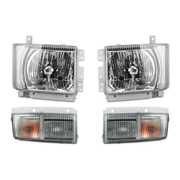 いすゞ ギガ ヘッドライト ウインカーレンズ 純正タイプ コーナーレンズ 4点セット | いすゞ | 01