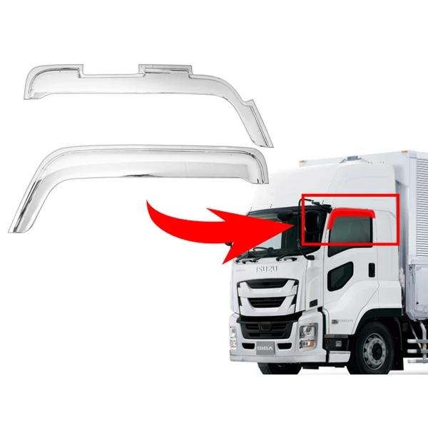 いすゞ ファイブスターギガ メッキ ドアバイザー 左右セット |  | 05