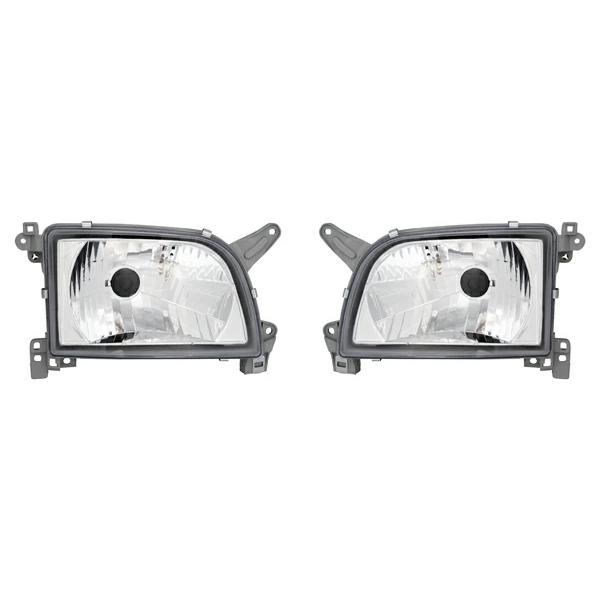 ハイエース 100系 バン 中期〜最終型 ヘッドライト クリスタル 左右セット H5〜H16 修理 フロント 交換 H4 バルブ | ハイエース | 01