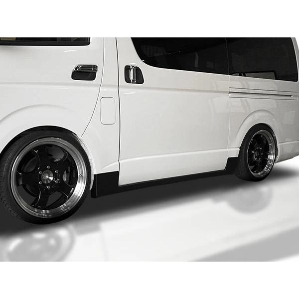 ハイエース 200系 サイドスカート サイドステップ 1型 2型 3型 4型 5型 6型 7型 標準ボディ ワイドボディ H16〜（SE20)◇ | ハイエース | 03