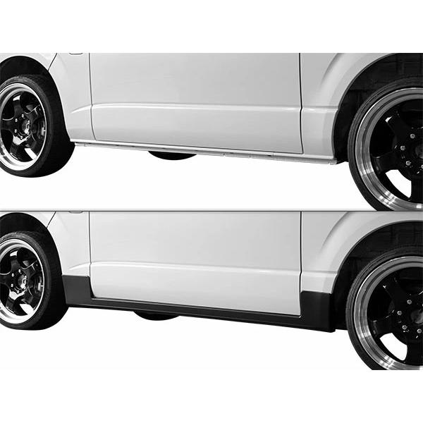 ハイエース 200系 サイドスカート サイドステップ 1型 2型 3型 4型 5型 6型 7型 標準ボディ ワイドボディ H16〜（SE20)◇ | ハイエース | 04