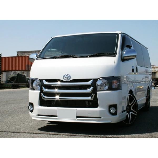 ハイエース レジアスエース 200系 4型 5型 6型 7型 標準ボディ メッキグリル 純正オプションタイプ H25.12〜 メッキパーツ | ハイエース | 01