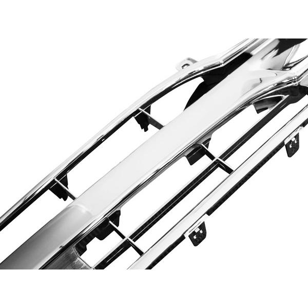 ハイエース 200系 3型 ワイドボディ用 メッキグリル 純正タイプ レジアスエース フロント メッキパーツ 交換 カスタム ABS製 | ハイエース | 02