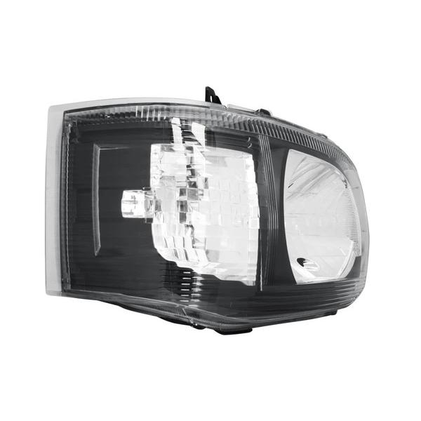 ハイエース 200系 3型 純正タイプ ヘッドライト H4 ハロゲンタイプ ブラックインナー レベライザー対応 H22.8〜H25.12 | ハイエース | 02