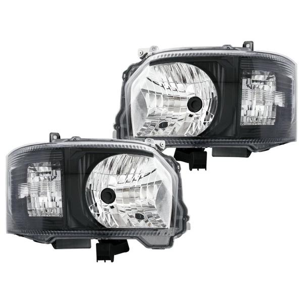 ハイエース 200系 4型 5型 6型 7型 ヘッドライト ブラックインナー H4 ハロゲン 純正タイプ レジアスエース H25.12〜 | ハイエース | 01