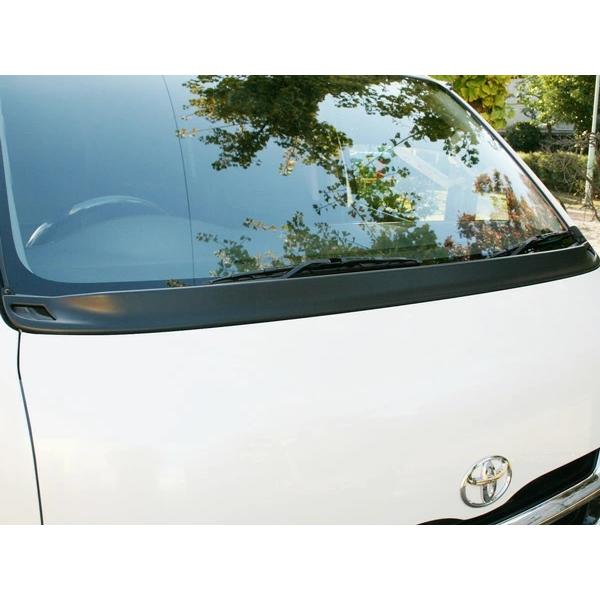 ハイエース 200系 標準ボディ エアロ ワイパーガード Ver.2 マットブラック H16〜 カバー 専用 ワイパーパネル カスタム | ハイエース | 05