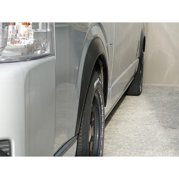 ハイエース 200系 オーバーフェンダー 6P ワイドフェンダー マットブラック 20mm H16〜 全年式 フロント リア 左右 専用 | ハイエース | 05