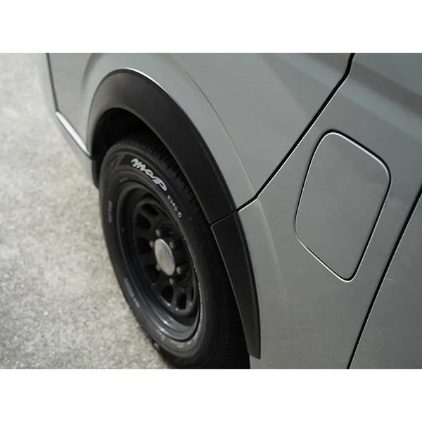 ハイエース 200系 オーバーフェンダー 6P ワイドフェンダー マットブラック 20mm H16〜 全年式 フロント リア 左右 専用 | ハイエース | 06