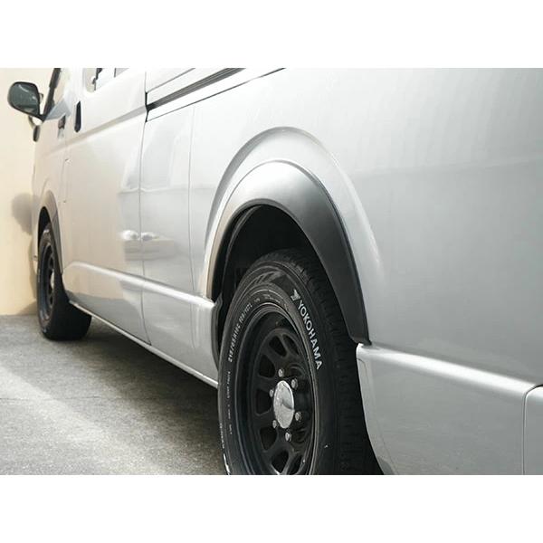 ハイエース 200系 オーバーフェンダー 6P ワイドフェンダー マット