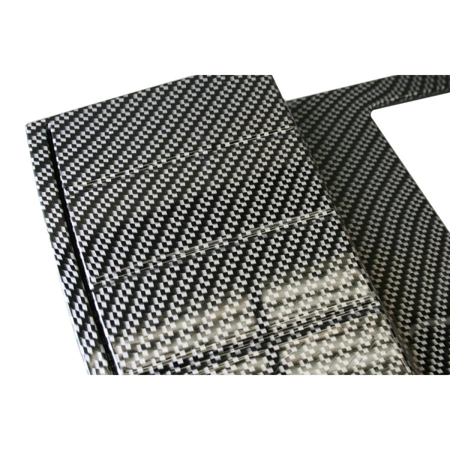 ハイエース 200系 ナンバーガーニッシュ ライセンスプレート ナンバーフレーム 綾織カーボン調 | ハイエース | 02