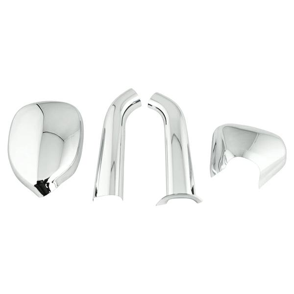 ハイエース 200系 メッキ ガッツミラー カバー アンダーミラー フルカバータイプ 4P セット 保護 外装 カスタム メッキパーツ | ハイエース | 01