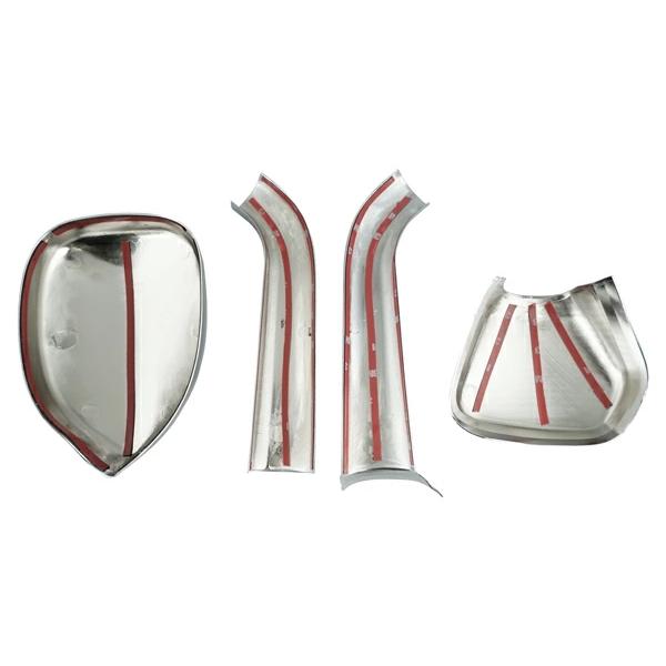 ハイエース 200系 メッキ ガッツミラー カバー アンダーミラー フルカバータイプ 4P セット 保護 外装 カスタム メッキパーツ | ハイエース | 02