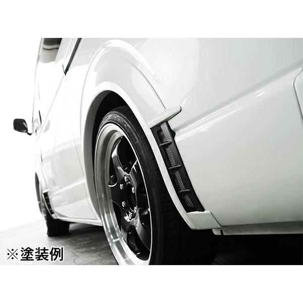 ハイエース 200系 オーバーフェンダー エアロディフューザータイプ ABS製 8P  全年式 フロント リア 左右 専用 フロント リア | ハイエース | 08