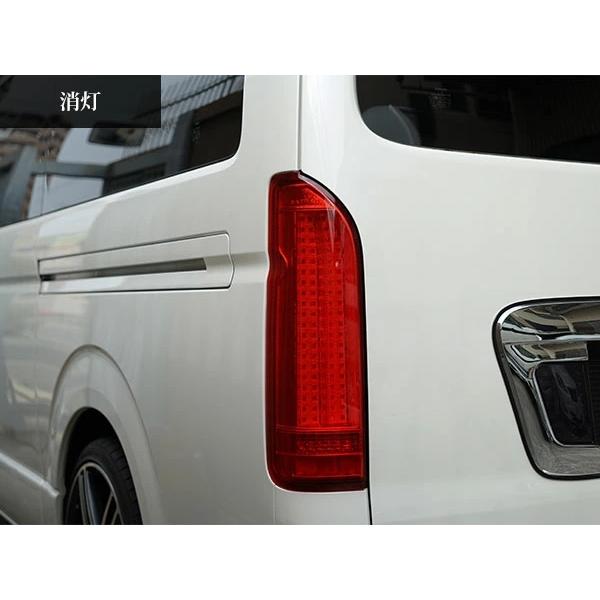 ハイエース 200系 テールランプ バーティカル LED スーパーレッドタイプ レジアスエース Ver.1 H16〜 バックランプ 左右 | ハイエース | 02