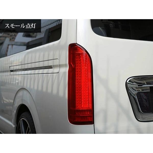 ハイエース 200系 テールランプ バーティカル LED スーパーレッドタイプ レジアスエース Ver.1 H16〜 バックランプ 左右 | ハイエース | 04