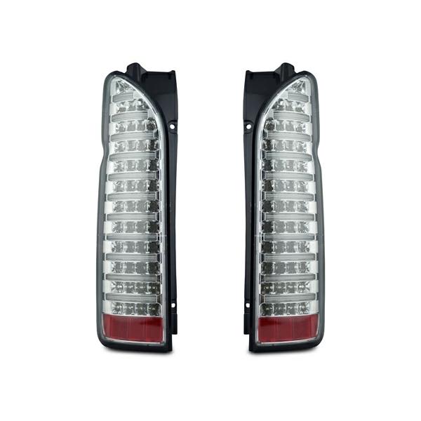 ハイエース 200系 テールランプ ファイバールックLED インナーメッキ クリアレンズタイプ レジアスエース H16〜 バックランプ | ハイエース | 01