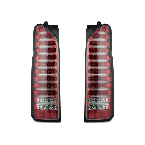 ハイエース 200系 テールランプ ファイバールックLED インナーレッド クリアレンズタイプ レジアスエース H16〜 バックランプ | ハイエース | 01