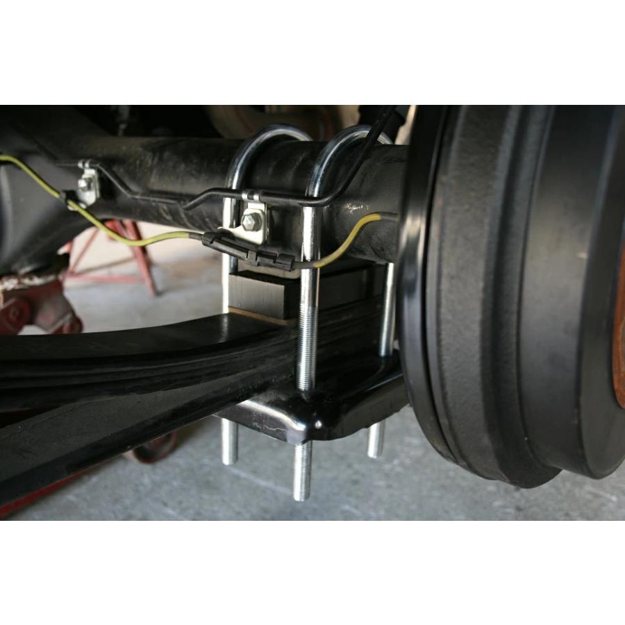 ハイエース 200系 アルミ ローダウン ブロック 1インチ（25mm） 車高調 カスタム パーツ 外装 1型 2型 3型 4型 H16〜 キット | ハイエース | 06