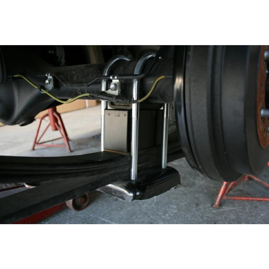 ハイエース 200系 アルミ製 ローダウンブロックキット 3インチ（75mm）2WD バンプストップ リバウンドストップ セット H16〜 | ハイエース | 09