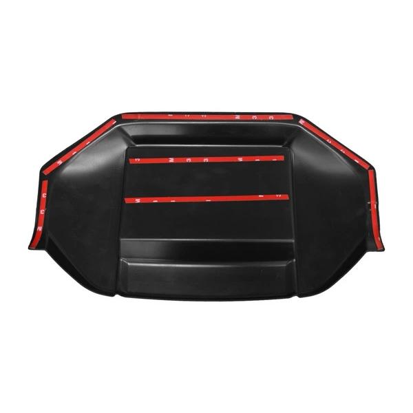 ハイエース 200系 1型 2型 3型 標準ボディ トレイ付き ナビバイザー シボ加工 H16.8〜H25.11 小物入れ 収納 日よけ トレー | ハイエース | 02