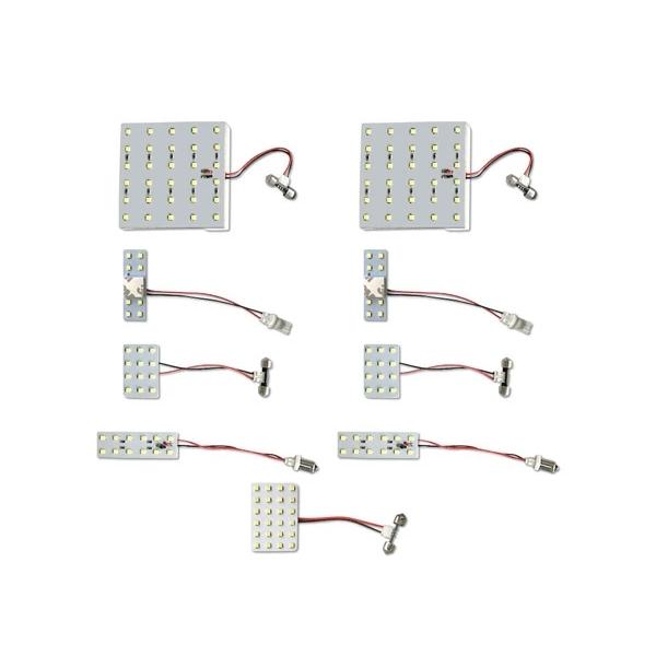 ハイエース 200系 4型 5型 6型 S-GL 148発SMDルームランプ 9点SET ホワイト 高輝度 LED 現行 室内 車内 明るい | ハイエース | 01