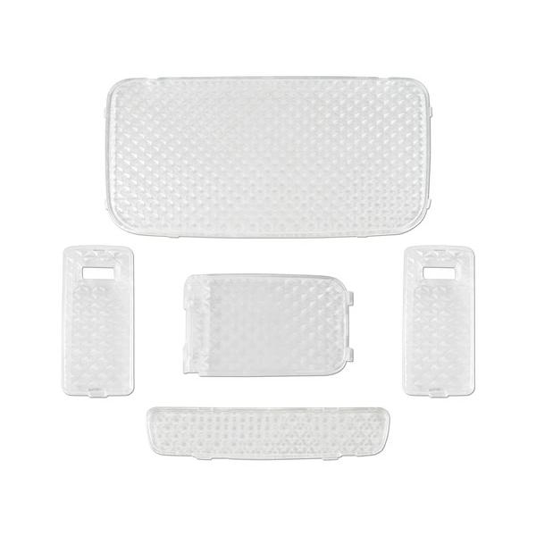 200系 ハイエース 4型 5型 6型 S-GL クリスタルレンズ ルームランプカバー 5点 内装 レンズカバー 室内 車種専用 | ハイエース | 01