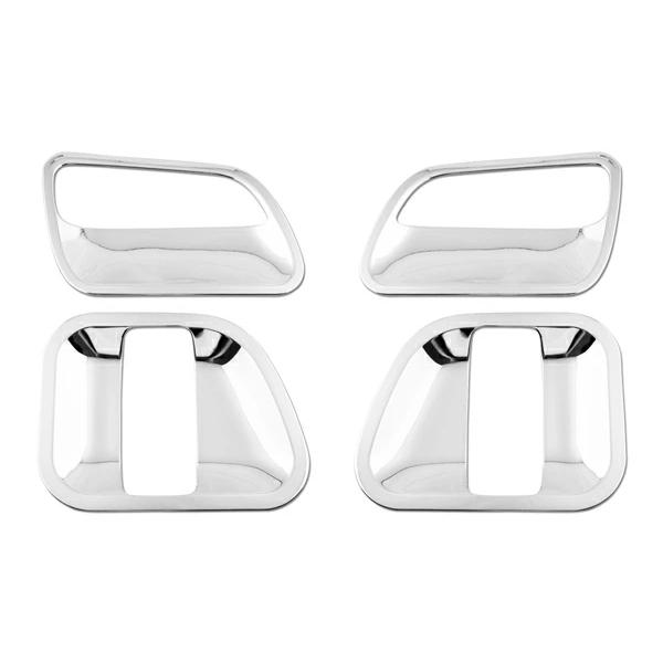 ハイエース 200系 メッキ ドアプロテクター レジアスエース 貼付けタイプ H16〜 ドアノブ サイド 傷防止 保護 プロテクター 標準 ワイド | ハイエース | 01