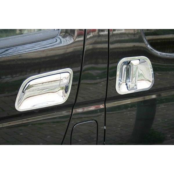 ハイエース 200系 メッキ ドアプロテクター レジアスエース 貼付けタイプ H16〜 ドアノブ サイド 傷防止 保護 プロテクター 標準 ワイド | ハイエース | 04