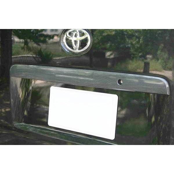 ハイエース 200系 リアゲートノブカバー 平織カーボン調 H16〜 パネル トランク ガーニッシュ 傷防止 貼付け ドレスアップ 簡単取付 | ハイエース | 04