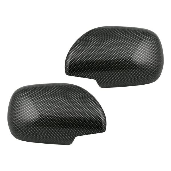 ハイエース レジアスエース 200系 S-GL ドアミラーカバー 左右セット 綾織カーボン調 ミラー 鏡 H16〜 傷防止 保護 外装 貼付け | ハイエース | 01