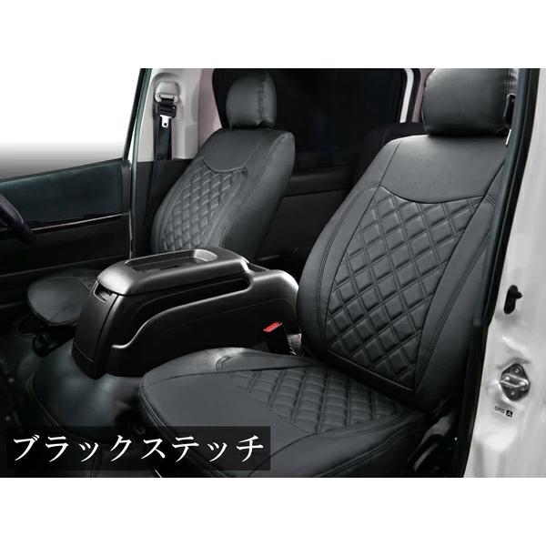 ハイエース 200系 S-GL 専用 シートカバー フロント リア レザー ダイヤカット 1台分 前後セット 標準 ワイド 運転席 助手席 後部座席 | ハイエース | 04