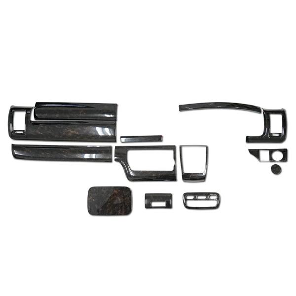 ハイエース 200系 4型 5型 6型 7型 S-GL 標準ボディ インテリアパネル 13P 黒木目マホガニー調 特別仕様車ダークプライム H25.12〜 | ハイエース | 01