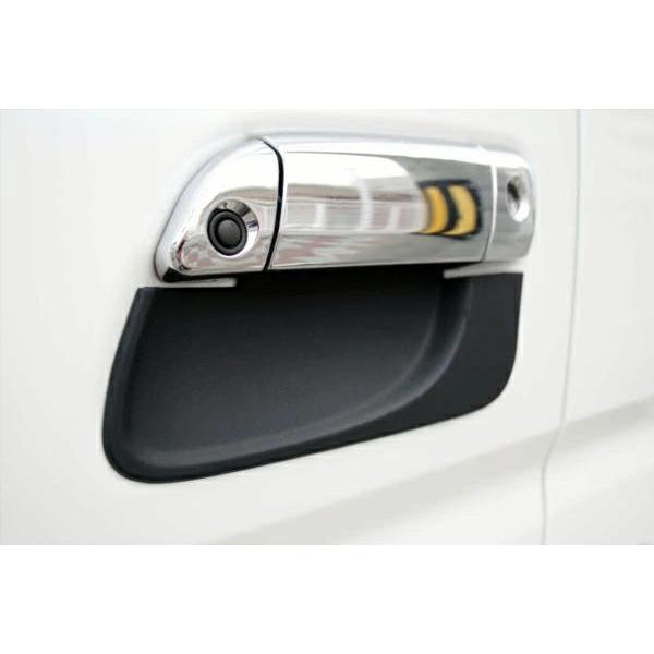 ハイエース 200系  ドアハンドル ラバープロテクター レジアスエース 4型 5型 6型 7型 H25.12〜 ブラック カーボン調 保護 カバー | ハイエース | 04