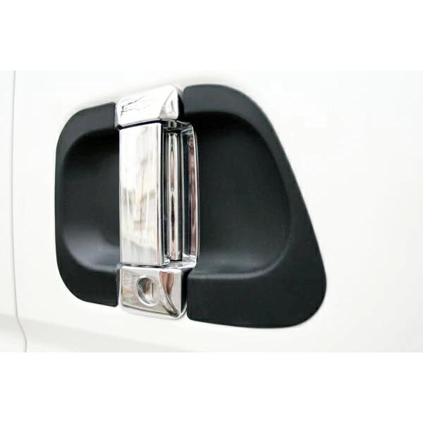 ハイエース 200系  ドアハンドル ラバープロテクター レジアスエース 4型 5型 6型 7型 H25.12〜 ブラック カーボン調 保護 カバー | ハイエース | 05