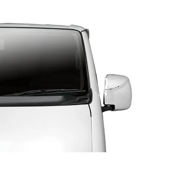 ハイエース 200系 DX メッキドアミラーカバー 左右セット 2P 貼り付けタイプ H16〜 ミラー 傷防止 保護 外装 カスタム | ハイエース | 03